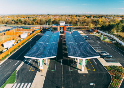 Gridserve Braintree England solar carport