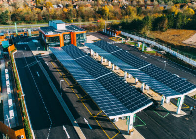 Gridserve Braintree England solar carport