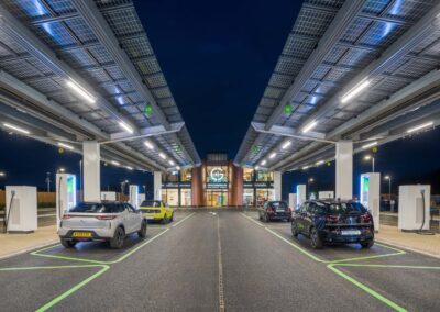 Gridserve Braintree England solar carport