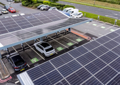 Metrocentre Newcastle England solar canopies