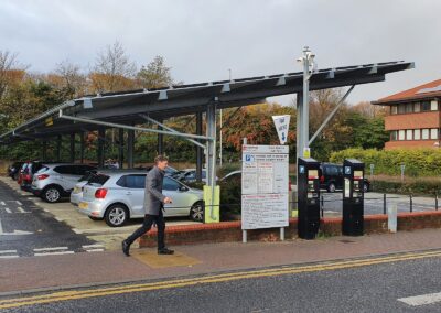 Civic Centre Gateshead England solar canopies