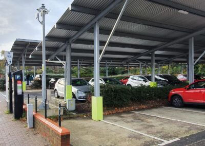 Civic Centre Gateshead England solar canopies