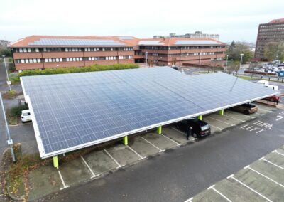 Civic Center Gateshead England solar carport