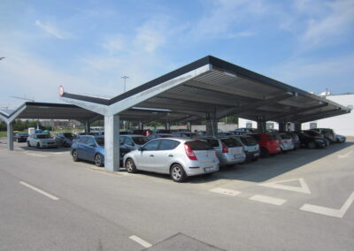 supermarket solar carport zagreb croatia