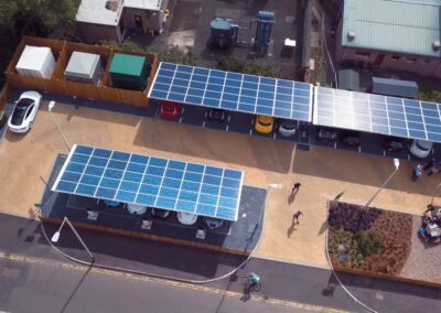 EV charge station Dundee Scotland solar carport