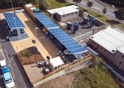 Dundee Charge Station solar canopies