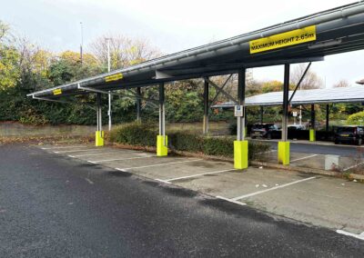 Civic Centre Gateshead England solar canopies