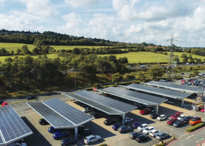 Metrocentre Newcastle England solar canopies