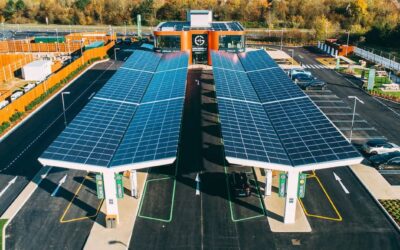 Bluetop Solar Carport for Capital Park in England.