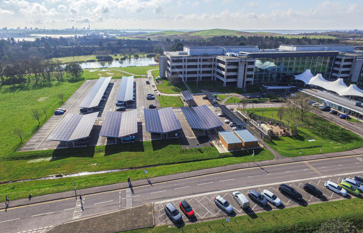 Lakeside Portsmouth UK Solar Carports