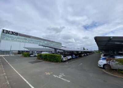 BBC Glasgow solar canopies