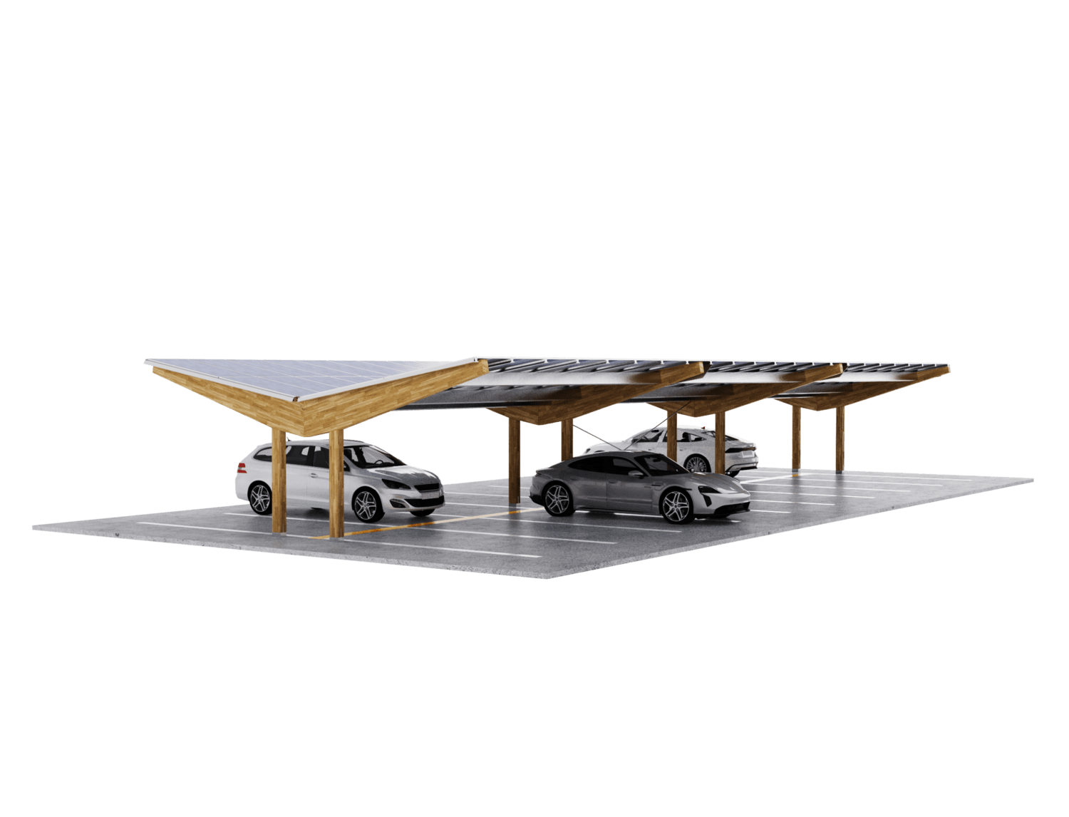 Bion Wood Solar Canopy Bluetop