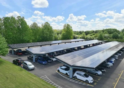 Ricoh Telfor England solar canopies