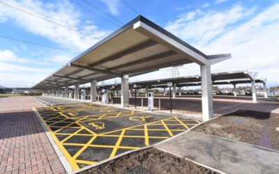 NEC Birmingham England solar carport