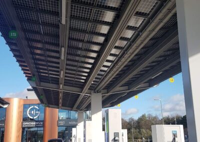 Gridserve Braintree solar canopies