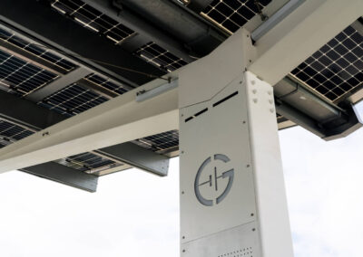 Gridserve Cornwall EV Charging solar canopies