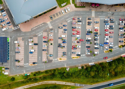 Gridserve Cornwall EV Charging solar canopies