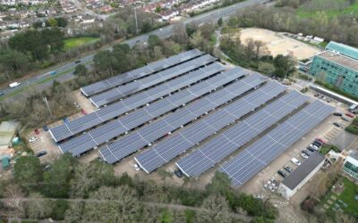 NEC Birmingham England solar carport