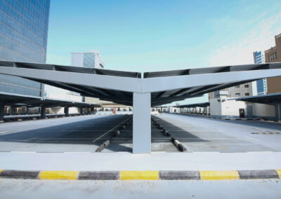 Multistorey Car Park Kuwait solar canopies