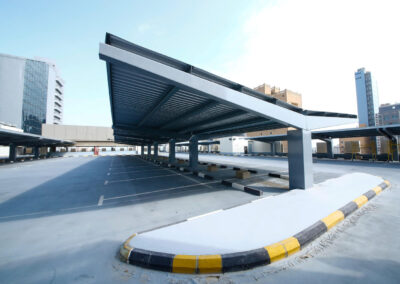 Multistorey Car Park Kuwait solar canopies