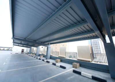 Multistorey Car Park Kuwait solar canopies