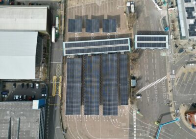 Porthsmouth Port England solar canopies