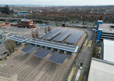 Porthsmouth Port England solar canopies