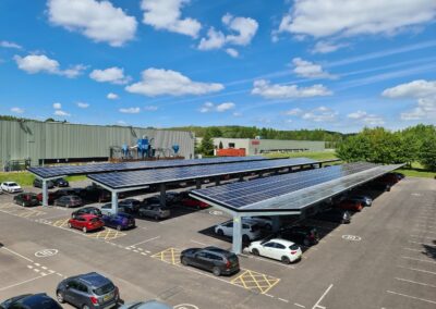 Ricoh Telfor England solar canopies