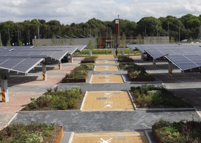 Stourton Park & Ride Leeds England Solar Canopies