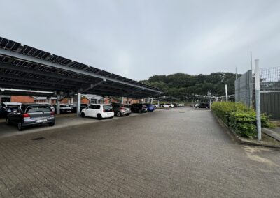 Bluetop Solar Parking installation supporting renewable energy at JN Data
