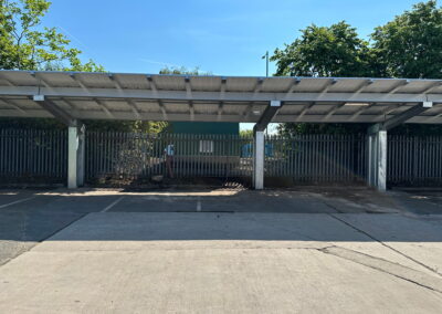 Energy-generating parking canopies by Bluetop BION at Stockport Council