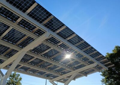 Bluetop Solar Parking BlueRoof installation supporting EV charging in Pforzheim